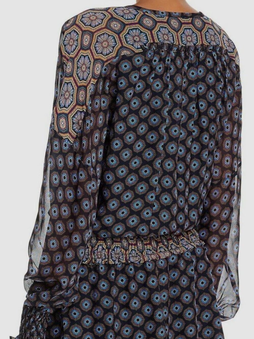 Ramy Brook Printed Davie Silk Mini Dress, Sz. M, NWT - Picture 2 of 13